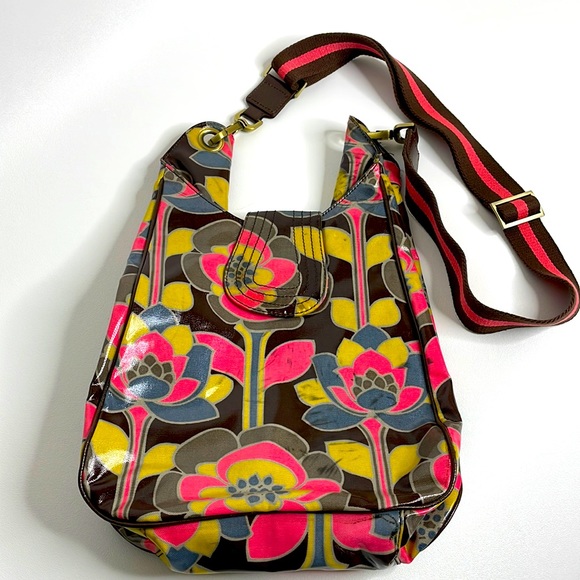 Boden Bags Boden Retro Floral Coated Canvas Bucket Bag Crossbody